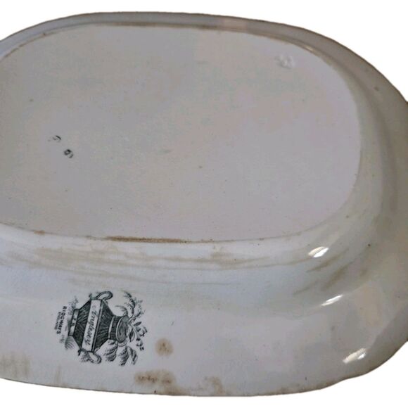 Ridgway Antique Porcelain Meat Platter Dish ANGLESEY pattern с.1830 - Picture 16 of 16